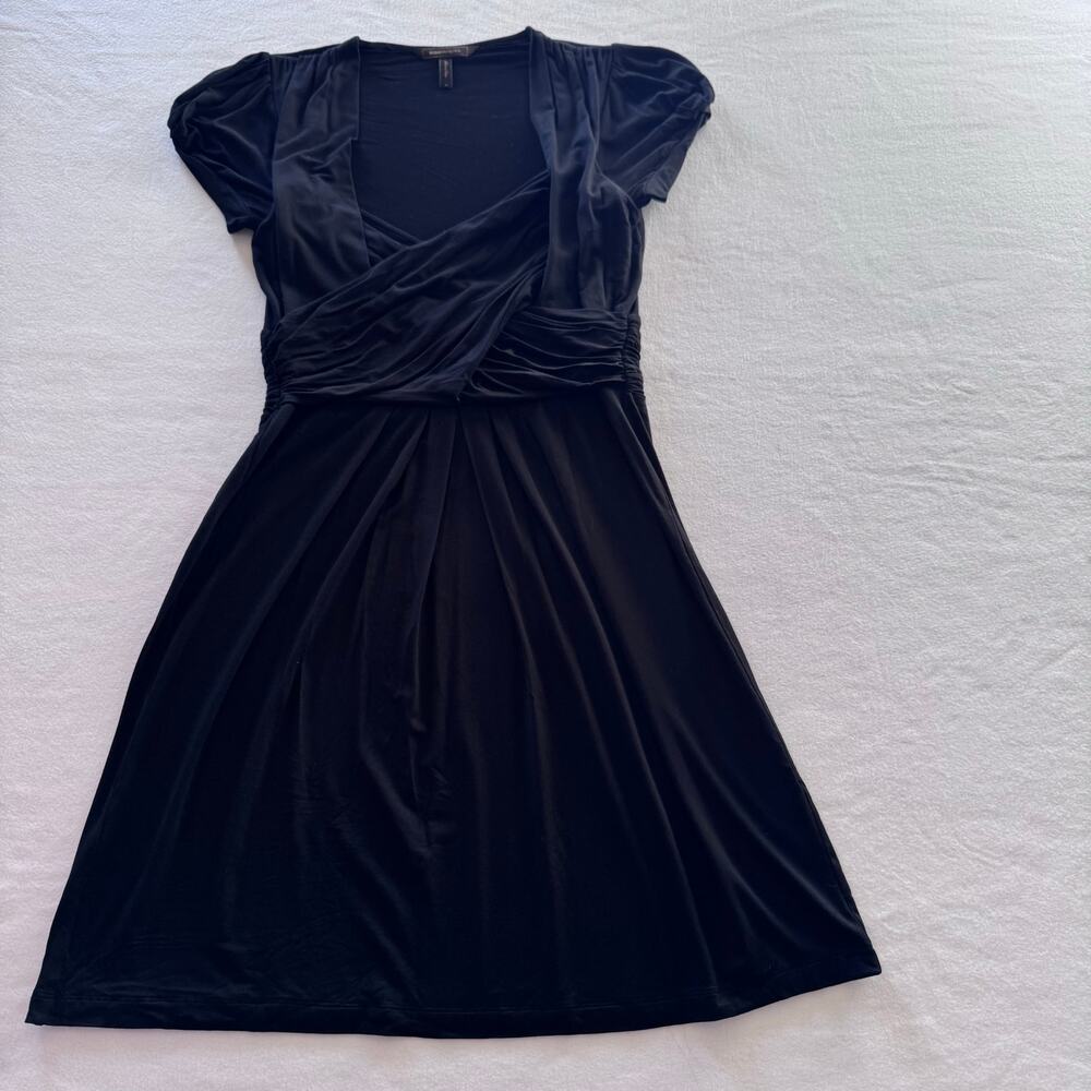Black Casual Modest Short Sleeve BCBG Dress